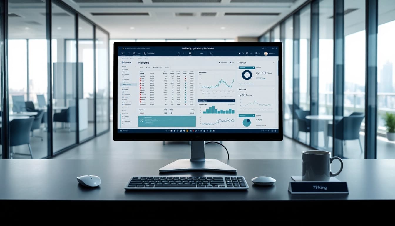 79king hn online betting dashboard in a modern, secure office setting