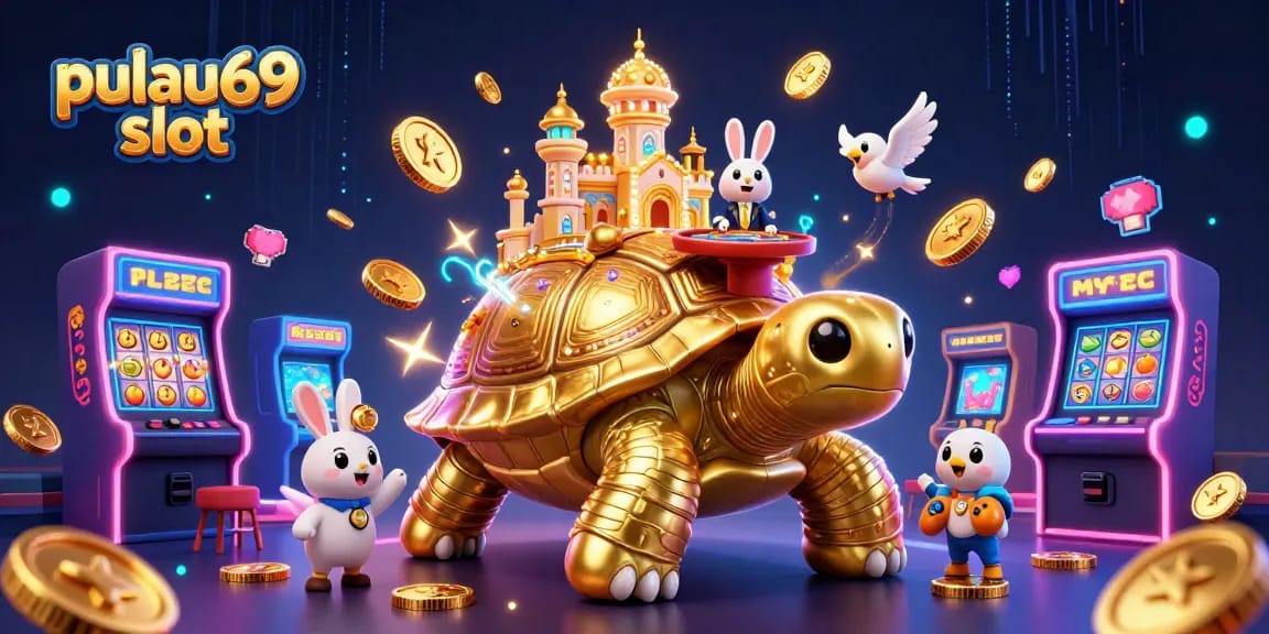 Experience pulau69 slot magic with a golden tortoise casino and dynamic game elements.