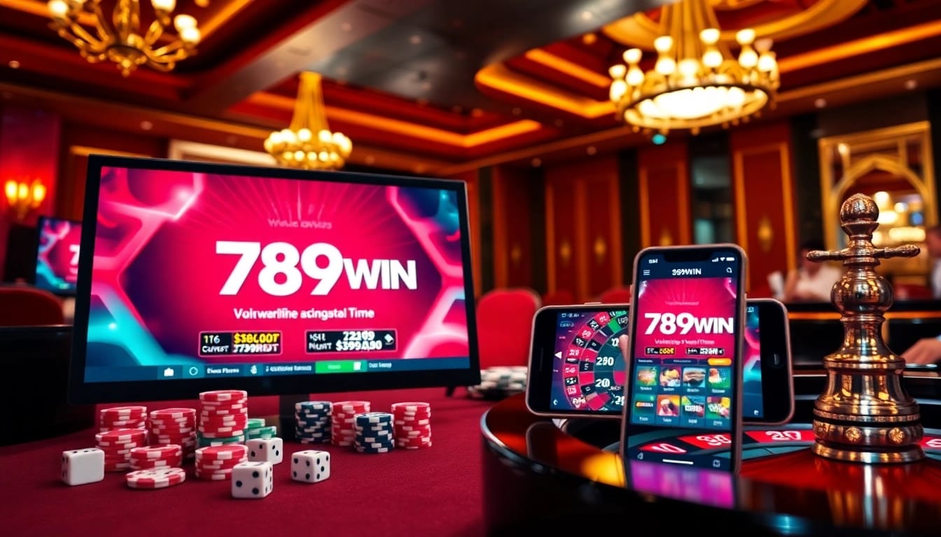 Engaging players at trang chủ 789win interact with a modern online casino interface.