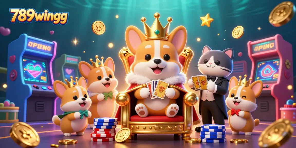 Win big with vibrant casino games at 789wingg, featuring corgis and exciting gaming elements!