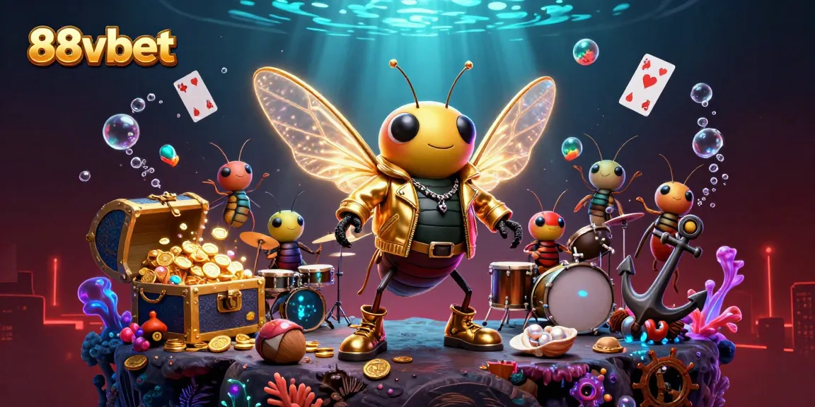 Experience the thrilling world of 88vbet with a vibrant 3D scene showcasing exciting gaming elements.
