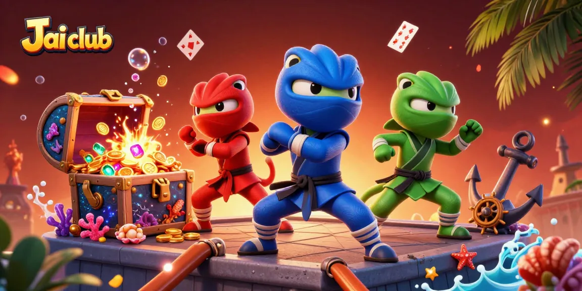 Experience thrilling adventures at Jai club featuring dynamic ninja chameleons and exciting casino elements.