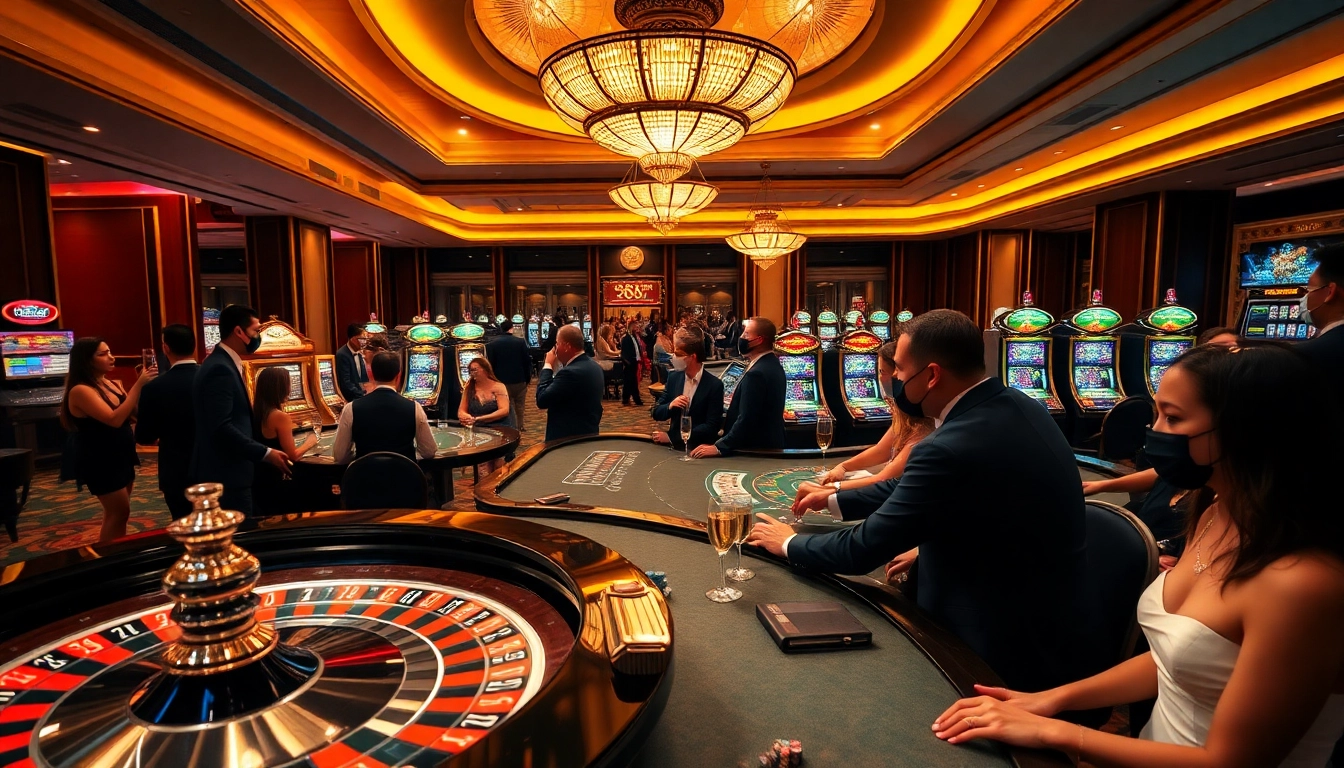 Experience the thrill of gambling at 88I's luxurious casino with roulette and poker action.
