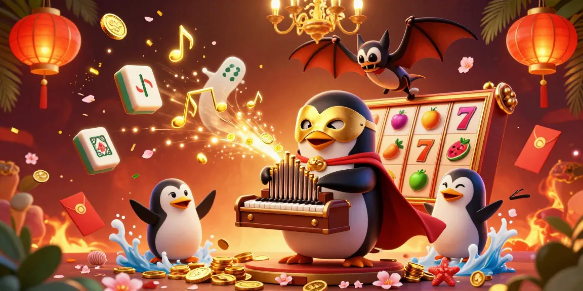 Play at the best australian online casino real money with vibrant characters and casino symbols, capturing the excitement of gaming.
