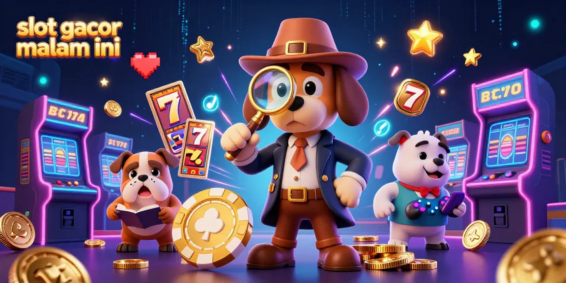 Experience slot gacor malam ini in this vibrant, dynamic casino scene featuring thrilling game elements.