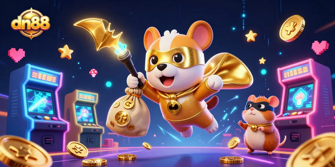 Engage with dn88's exciting wins through a vibrant casino scene featuring dynamic gaming elements.