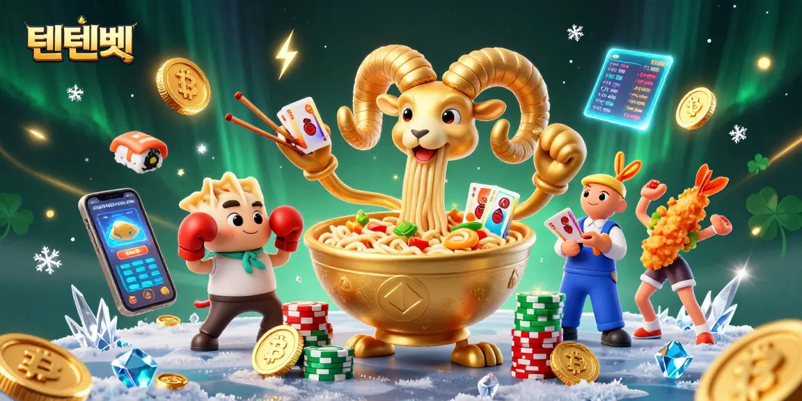 Experience thrilling wins with 텐텐벳's vibrant casino adventures featuring unique characters and crypto elements.