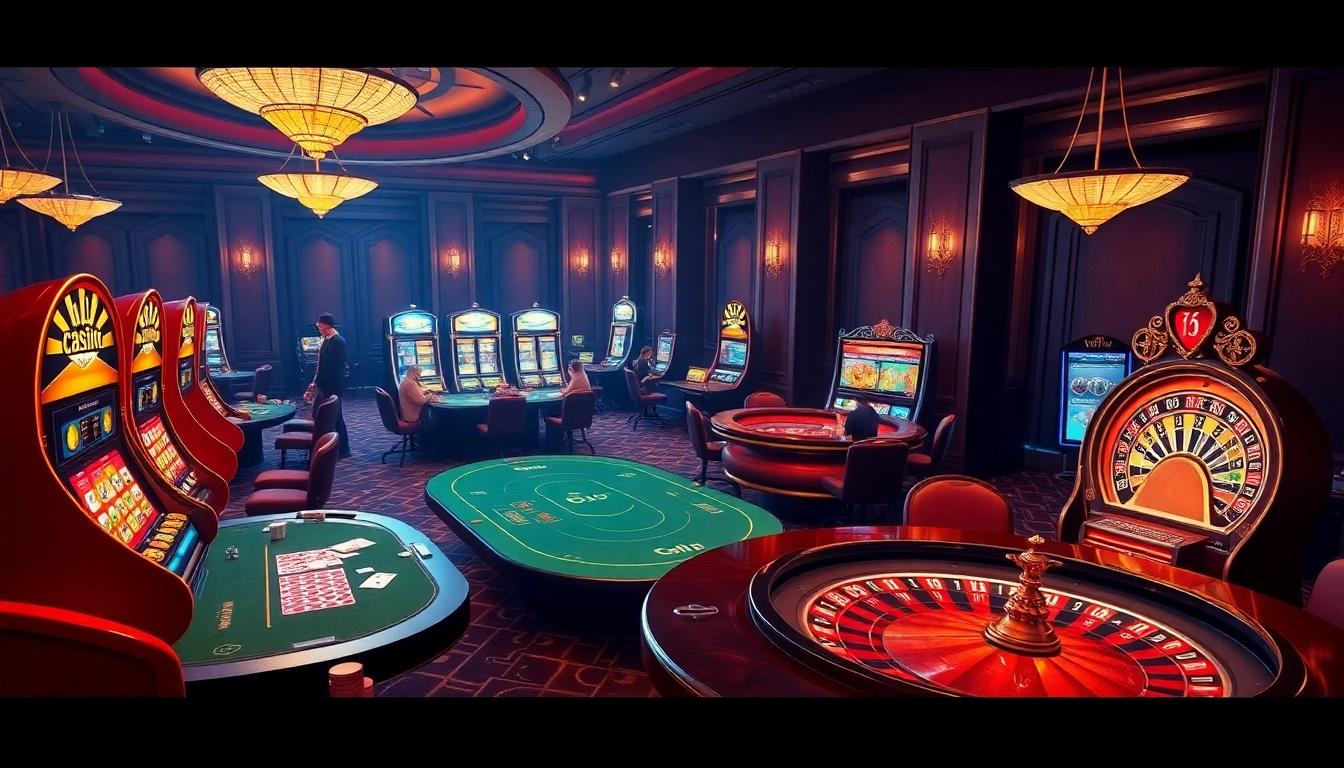 Experience thrilling gameplay at link 88i with vibrant slot machines and engaging poker tables.