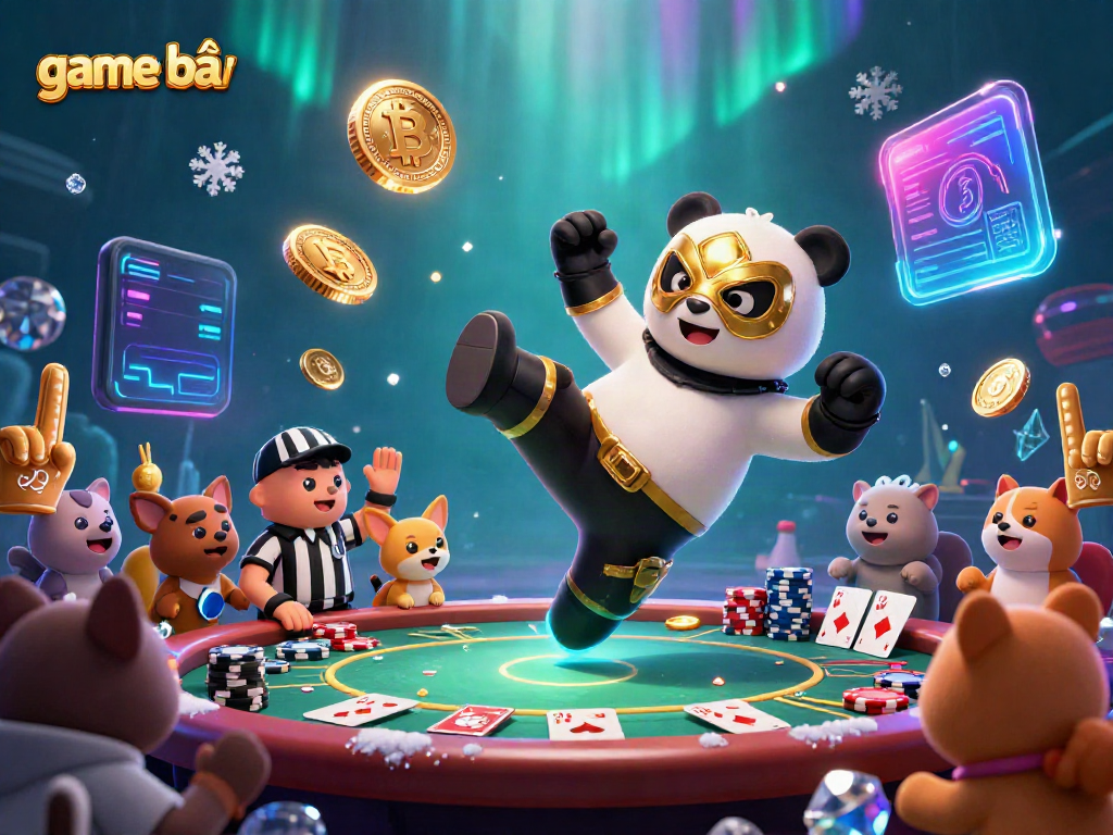 Engaging scene of game bài action with vibrant colors and lively characters.