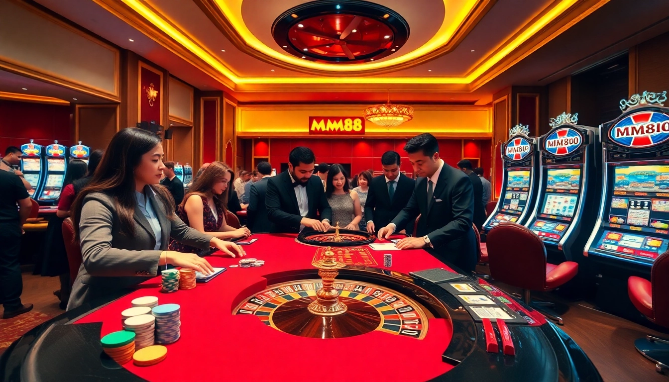 Experience high-stakes action at MM88 casino with vibrant tables and thrilling games.