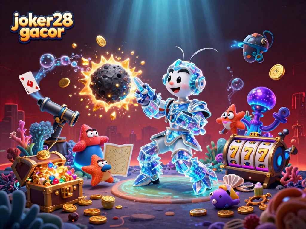 joker28 gacor menampilkan momen menarik saat bermain slot dengan elemen menarik dan atmosfer casino yang hidup.