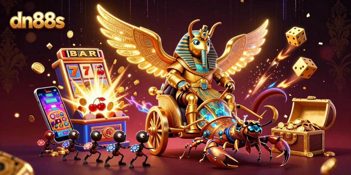 Experience thrilling gameplay at dn88s with a vibrant 3D casino scene featuring engaging characters and exciting casino elements.
