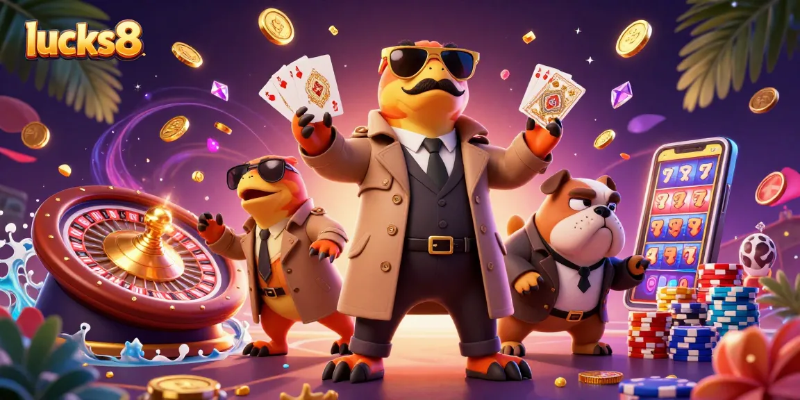 Immerse in the excitement of lucks8 as bold raptors attempt entry into an exclusive casino with dazzling gaming elements.