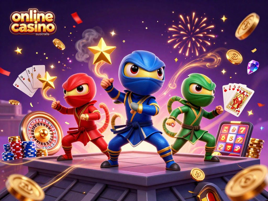 Experience excitement at online casino Australia while chameleons showcase thrilling ninja moves and cash rewards.