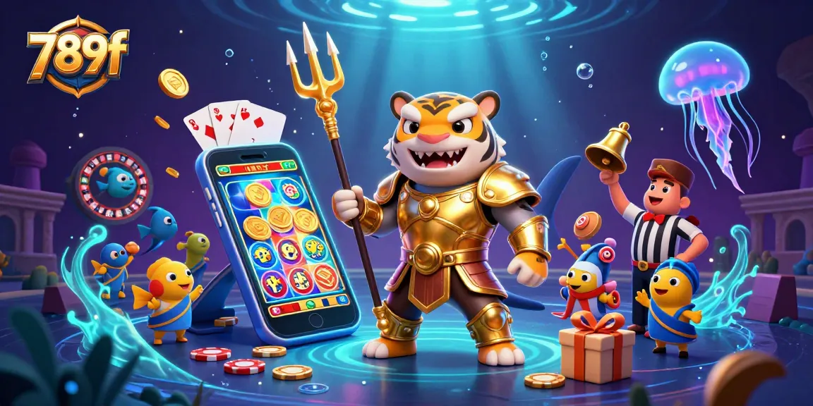 Experience thrilling gameplay with 789f's vibrant underwater casino scene featuring a tiger shark and dynamic elements.