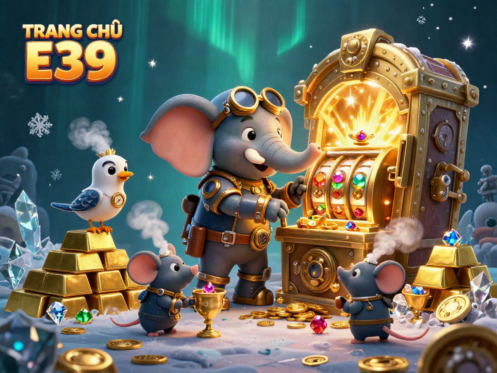 Experience TRANG CHỦ E39 with vibrant casino visuals showcasing unique slot machine elements.