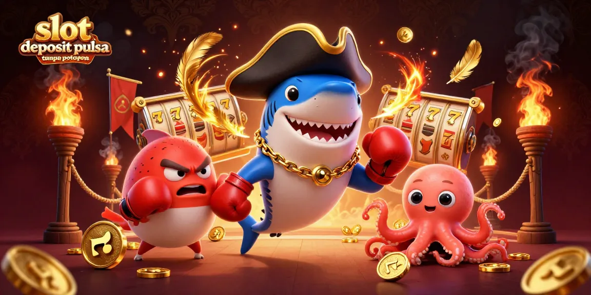 Menghasilkan kemenangan dengan slot deposit pulsa tanpa potongan, karakter kartun menarik dalam arena kasino.