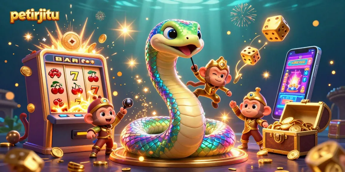 Permainan di petirjitu dengan jackpot berbunga dan simbol slot yang berkilauan.