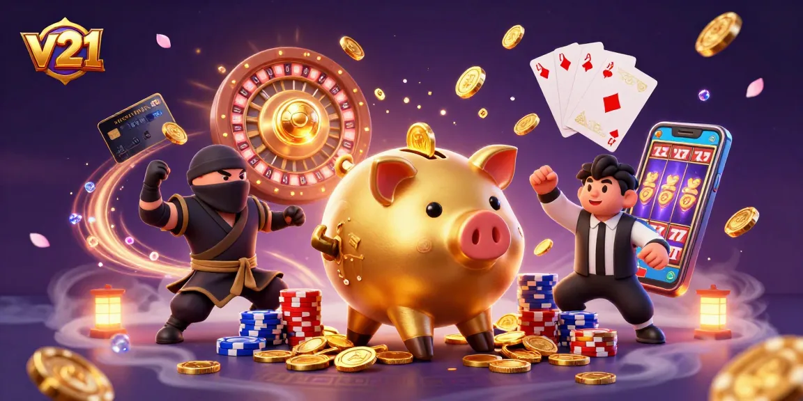 Permainan v21 yang seru dengan karakter unik di kasino dalam ilustrasi 3D yang menakjubkan.