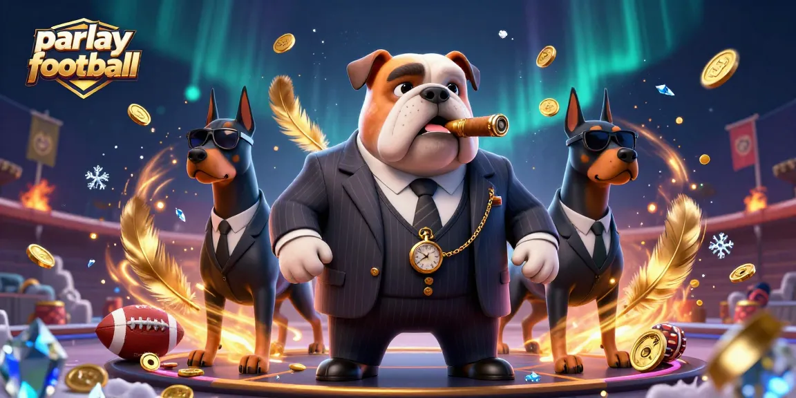 Experience the thrill of parlay football betting with this vibrant 3D scene featuring dynamic characters.