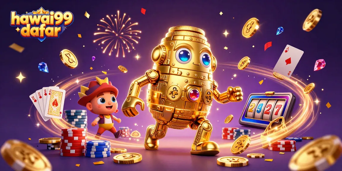 Engage with hawai99 daftar and experience the thrill of winning in a vibrant casino illustration.
