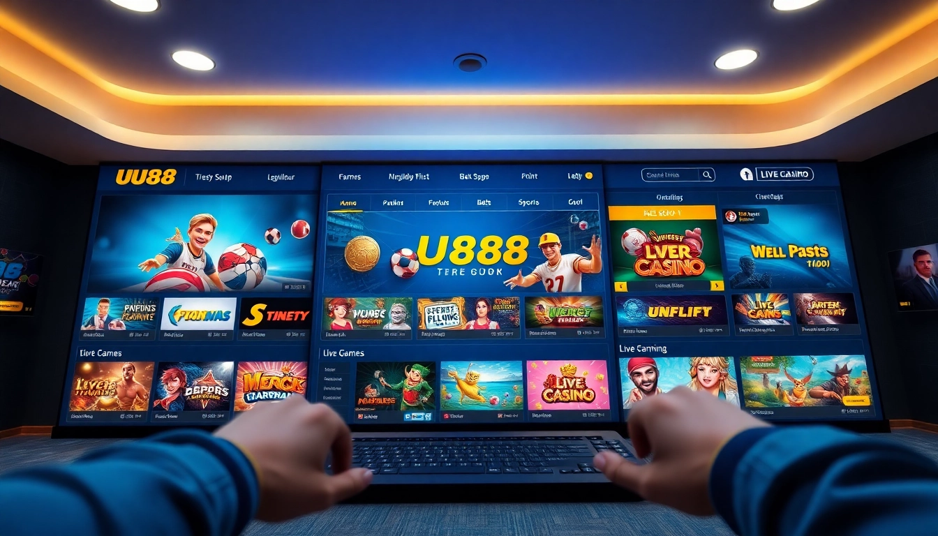 UU88 futbol online betting platform showcasing vibrant games and user-friendly interface.