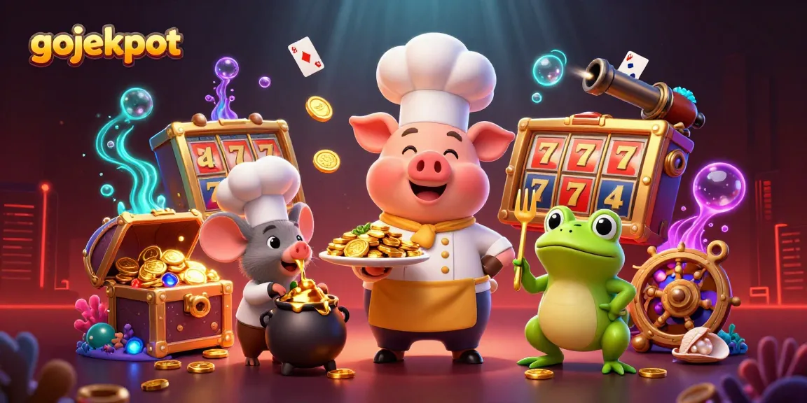 Try your luck with gojekpot while enjoying a vibrant casino scene filled with riches!