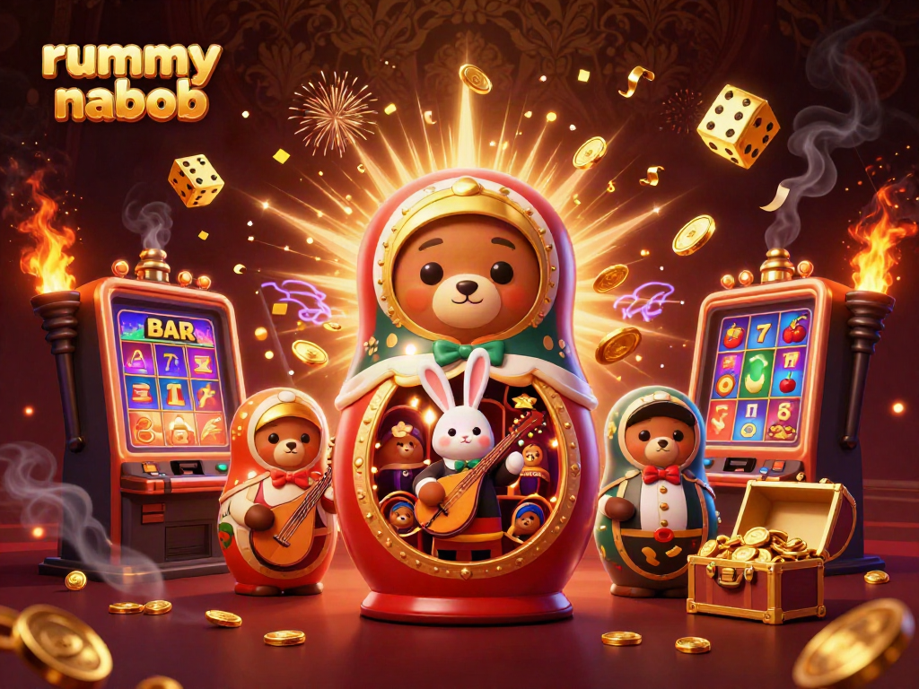 Rummy Nabob menawarkan pengalaman bermain rummy yang menarik dengan berbagai dealer dan elemen kasino.