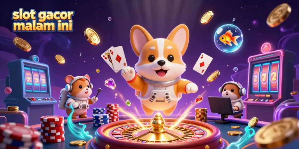 Win big with slot gacor malam ini as the colorful characters enjoy floating casino excitement!
