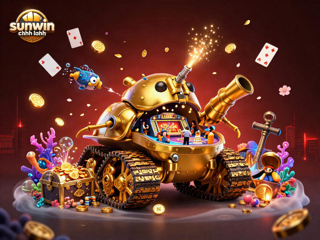 Engage with the sunwin chính hãng unique online casino experience in a vibrant 3D scene
