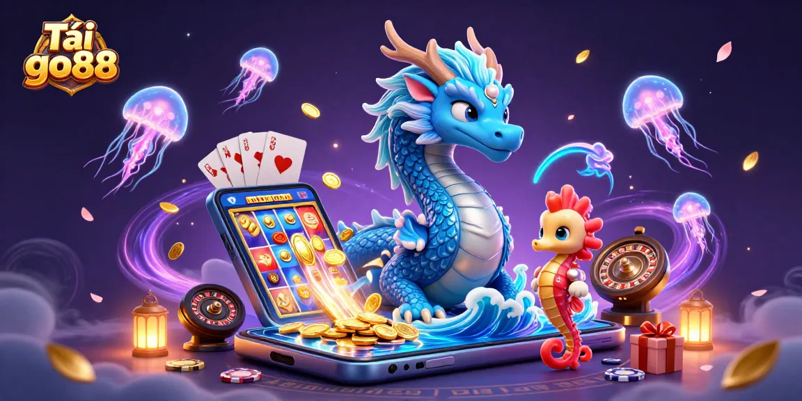 Experience exciting gameplay with Tải go88, featuring animated characters and dynamic casino elements.