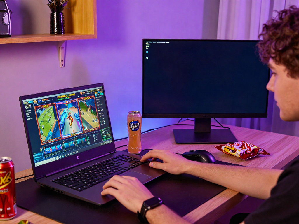 Player enjoying an immersive qqmacan gaming experience on a high-performance setup