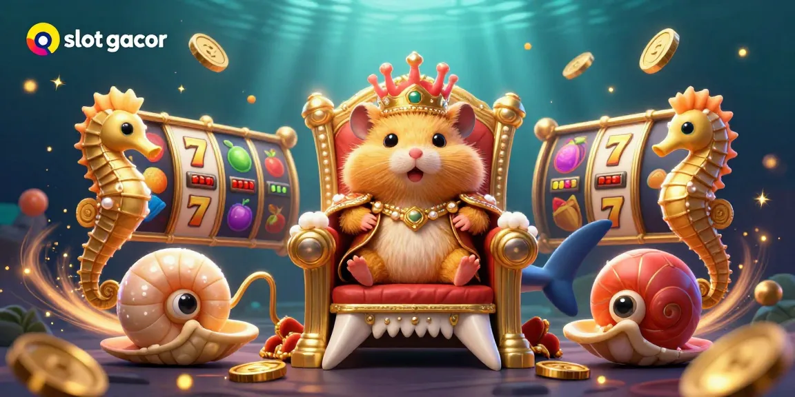 Engage with the thrilling slot gacor experience through a vibrant, action-packed casino scene.
