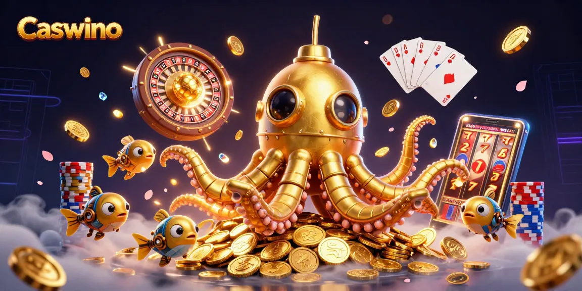 Spin and win at Caswino Casino with vibrant 3D illustrations of jackpot-themed gaming!