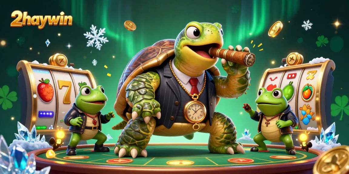 Experience thrilling action at 2haywin with slot reels and colorful characters lighting up the casino atmosphere.