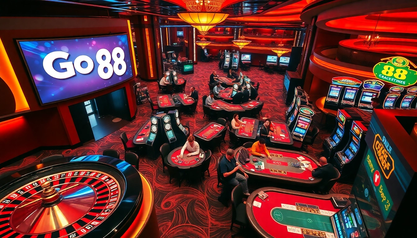 Experience thrilling gameplay at go 88 with vibrant casino tables and exciting poker action.