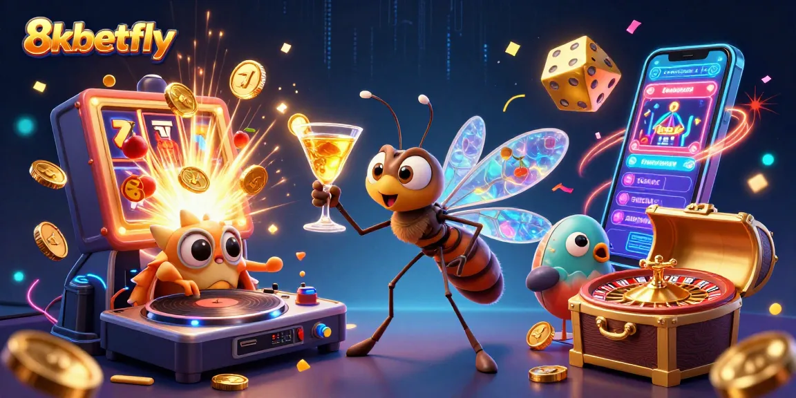 Experience the thrill of 8xbetfly with vibrant casino elements and dynamic gameplay visuals.