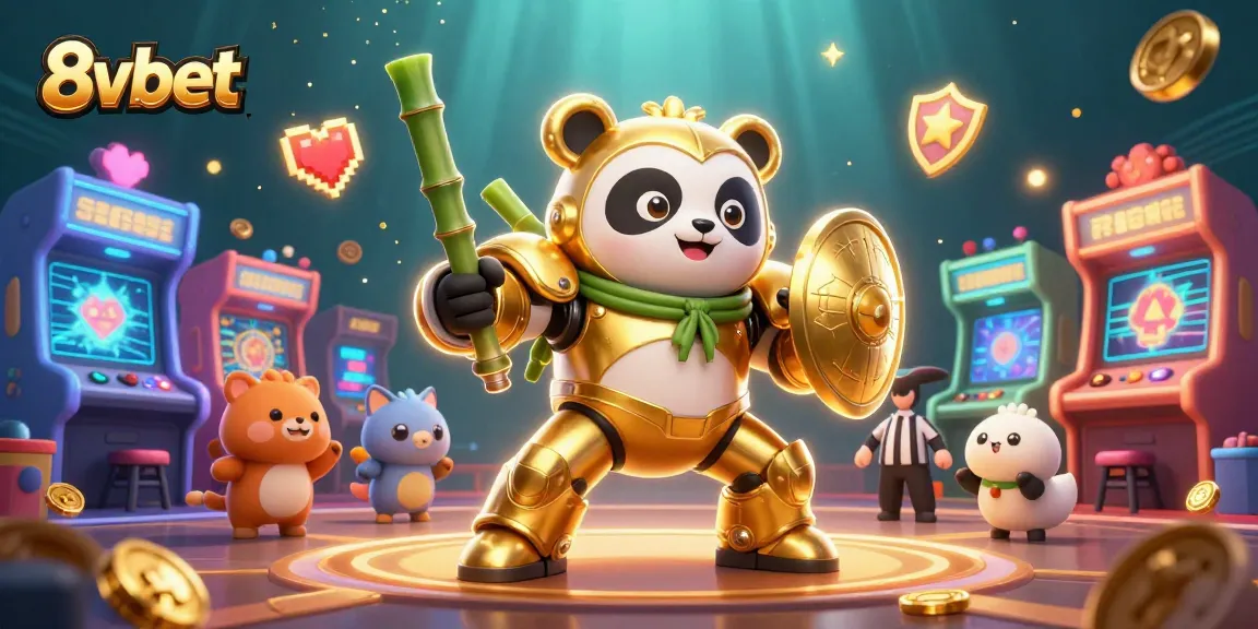 Experience thrilling gaming action at 8vbet with an exciting 3D casino illustration ambiance.