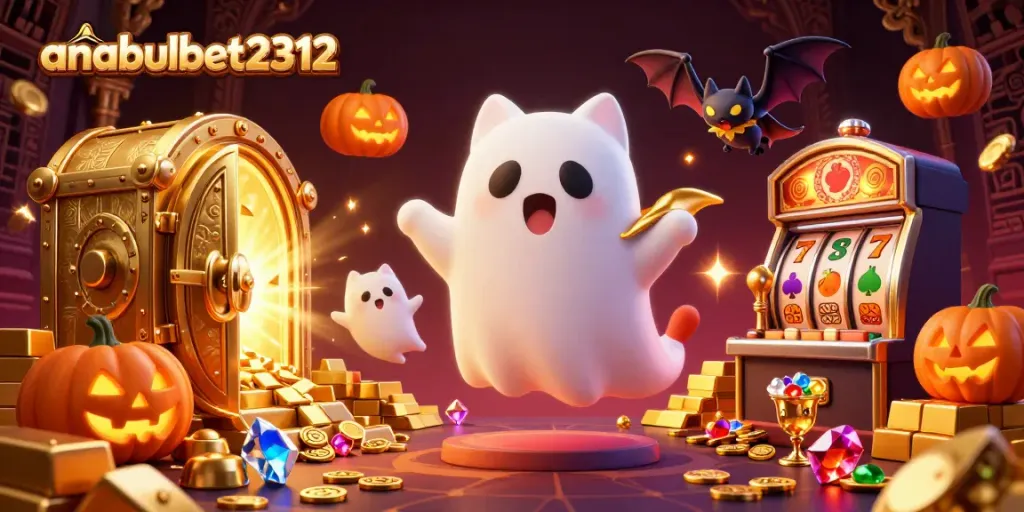 Raih kemenangan menarik di anabulbet2312 sambil bermain slot bergambar hantu dan bat yang lucu.
