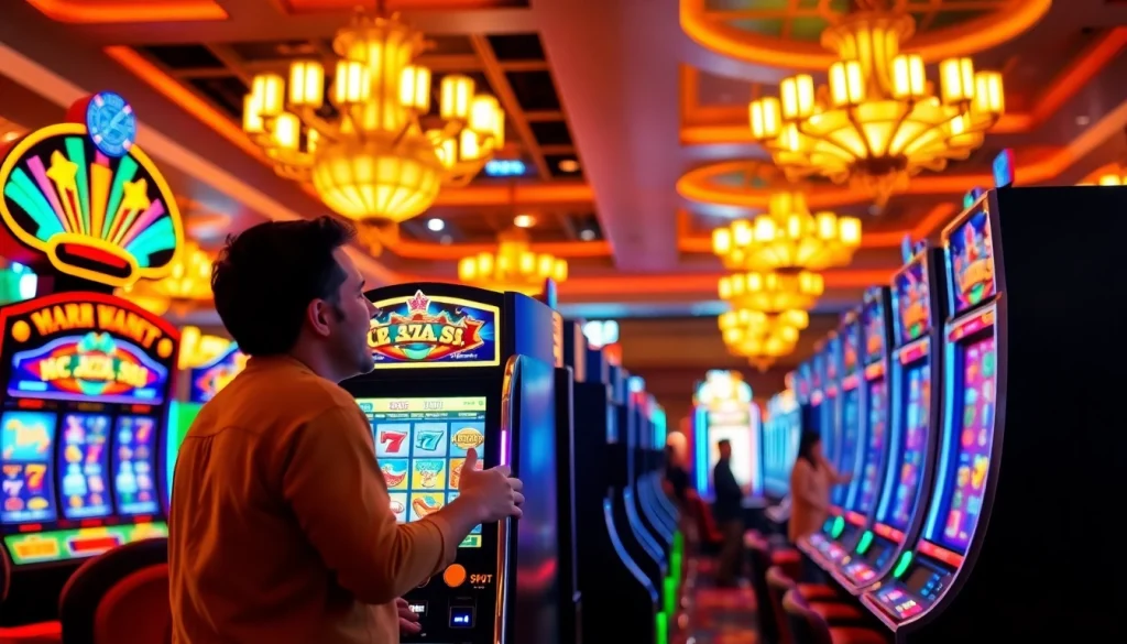 Menangkan Slot Game dengan mesin berwarna-warni di kasino yang meriah