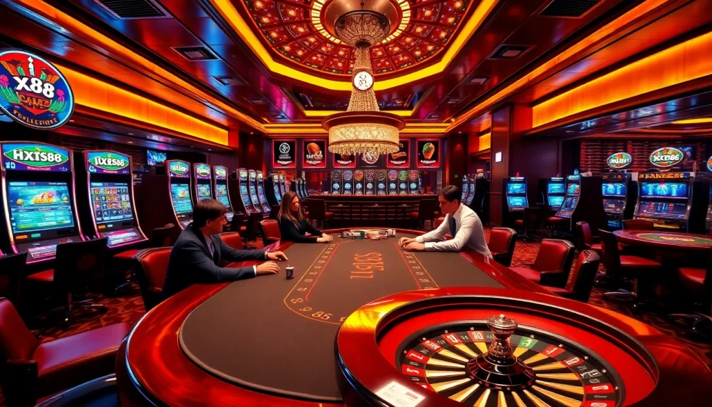 Experience the excitement of xx88 with lively poker games and luxurious casino settings.