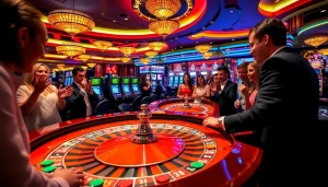 Players enjoying a thrilling roulette game at a luxury casino C168 experience.