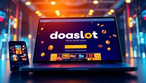 Engaging display of the doaslot login interface on modern devices for online gaming.