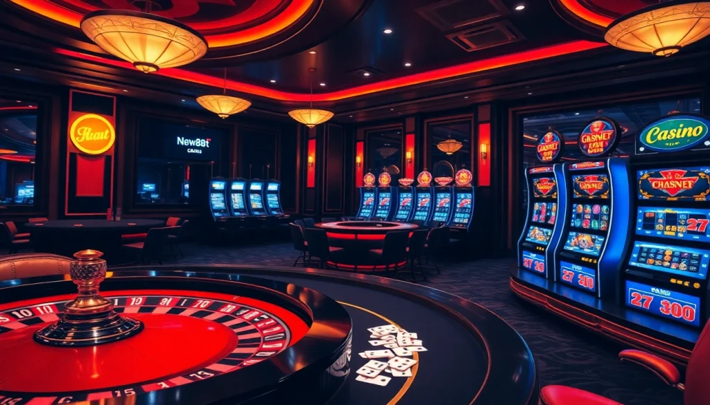 Experience the excitement of online gambling with new88bet's vibrant casino tables and immersive gaming.