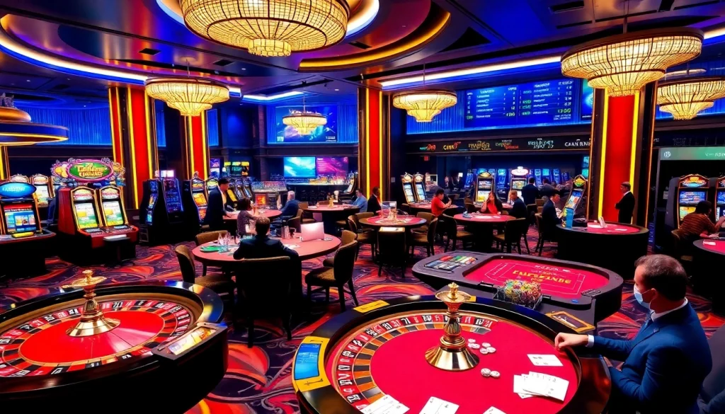 Experience thrilling gameplay at MM88 with vibrant casino tables and exciting slot machines.