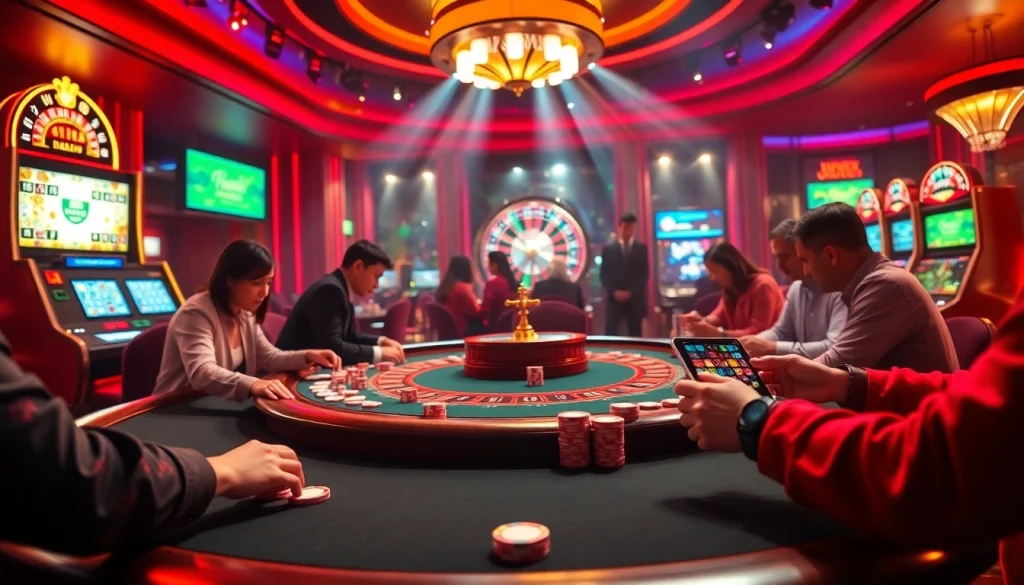Experience the thrill of gaming at MM 88 with vibrant poker gameplay and dazzling roulette wheels.