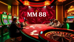 Experience high-stakes excitement at MM 88 casino, featuring lively poker and slot games.