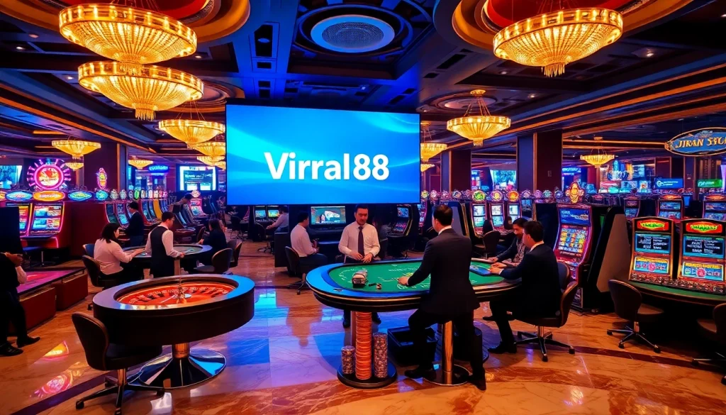 Engage with the excitement at viral88 casino featuring dynamic gaming tables and vibrant atmosphere.