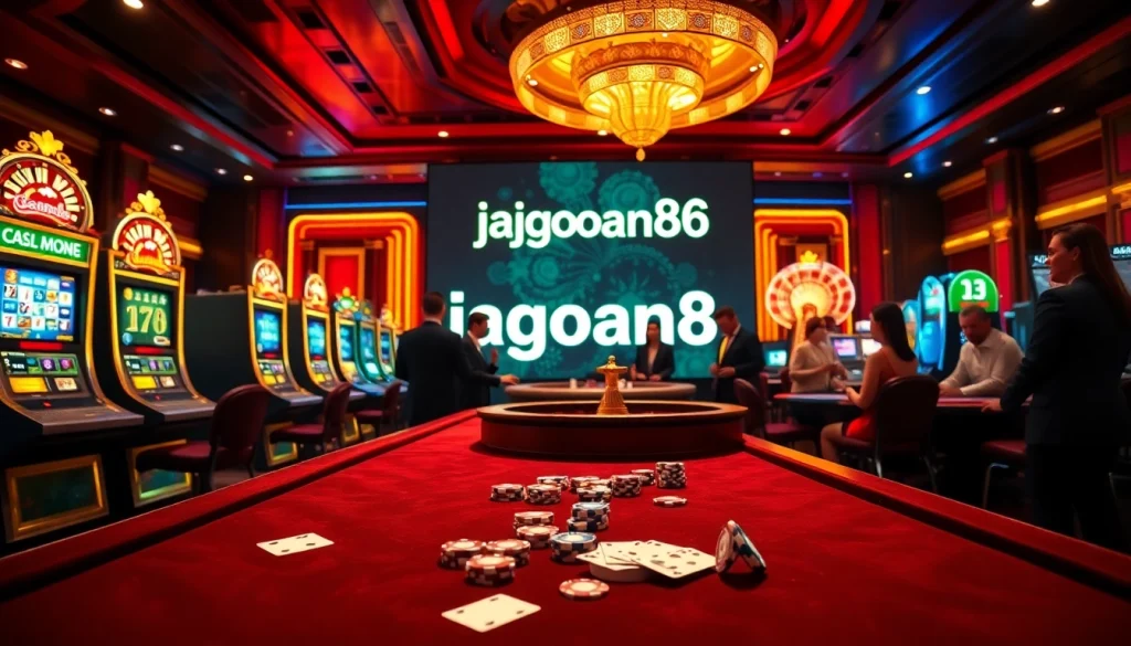 Engaged players explore luxury and excitement at jagoan86 themed casino tables.
