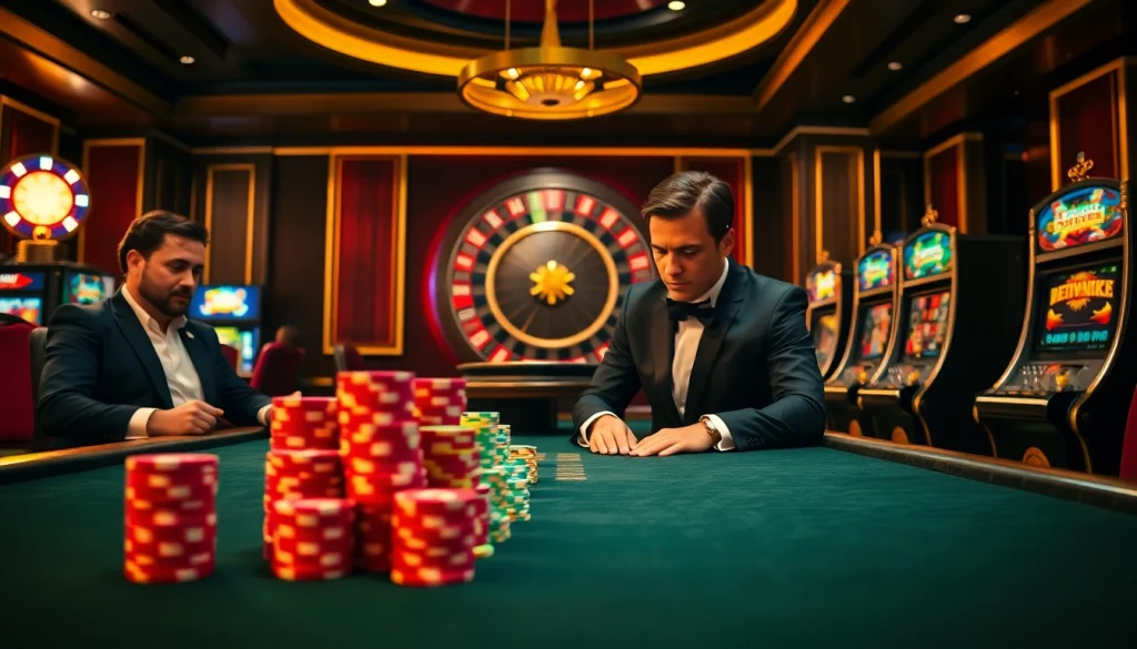 Experience thrilling gameplay at https://c168.it.com with vibrant casino chips and a luxe poker table.